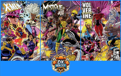 Exceptional X-men #1, Mystique #1, Wolverine Revenage #3 Connecting Set