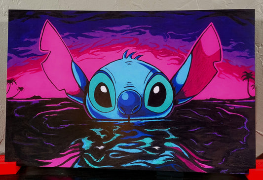 Lilo and Stitch Sun Set 11x17 Print